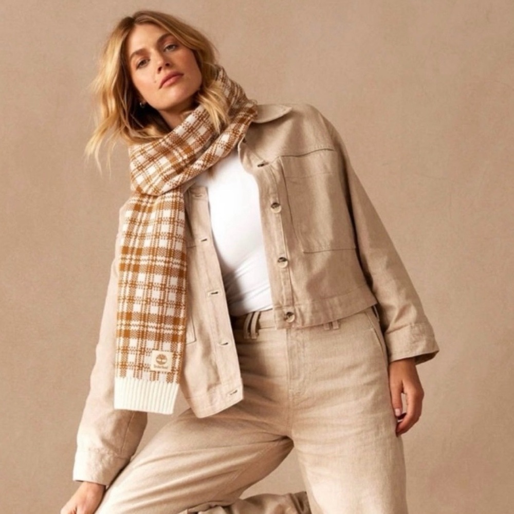 Timberland Plaid Scarf NWT